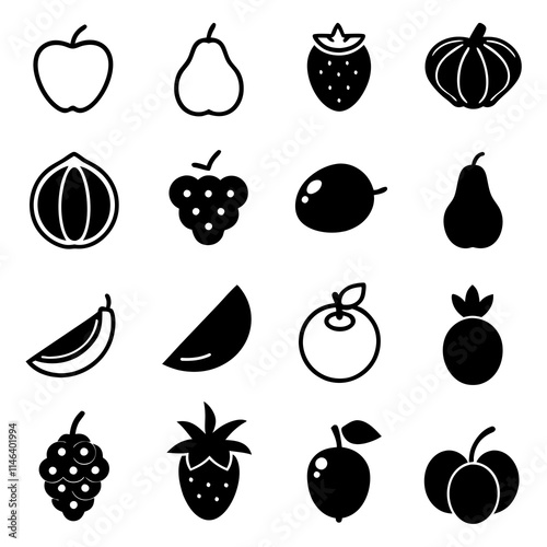 set of fruits