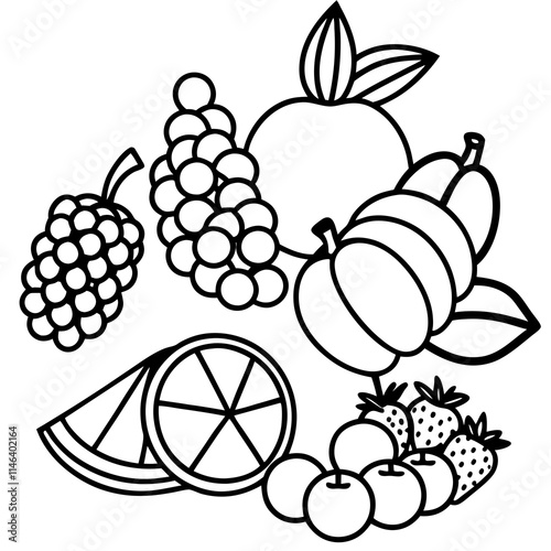 set of fruits