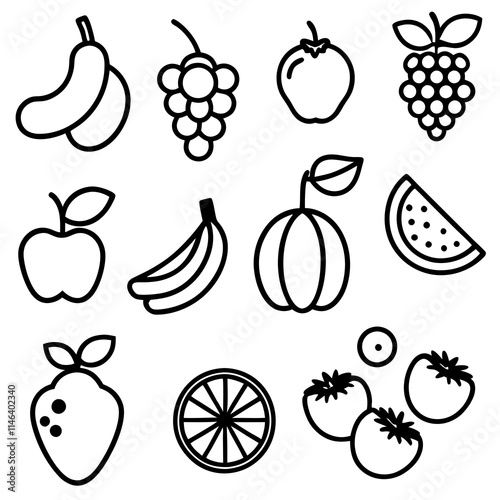 set of fruits