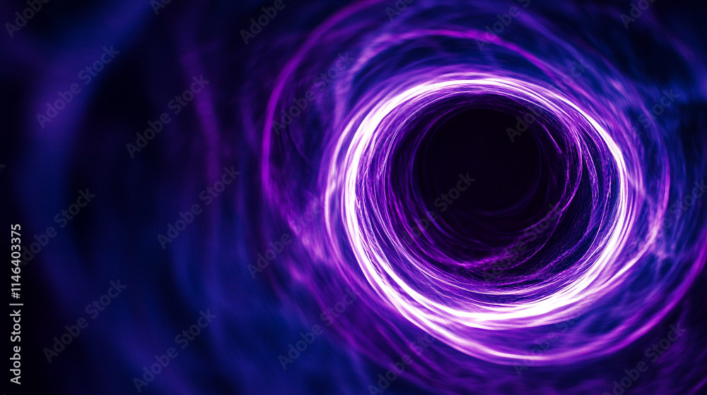 Deep purple vortex with glowing light creating a cosmic atmosphere. Deep purple vortex with glowing light creating a cosmic atmosphere.