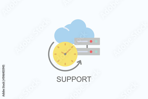 Support Vector, Icon Or Logo Sign Symbol Illustration 