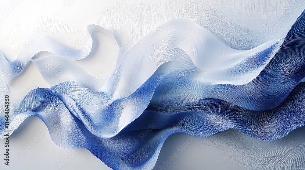 Obraz premium an abstract creation with a white background and a textured surface that gives it a tactile quality.