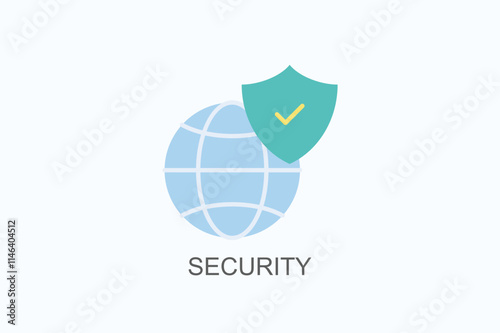Security Vector, Icon Or Logo Sign Symbol Illustration 