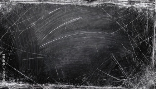 Distressed Chalkboard Texture with Scratches and Smudges Perfect for Grunge Backgrounds, Vintage Designs, Educational Themes, and Artistic Creations in Digital or Print Media