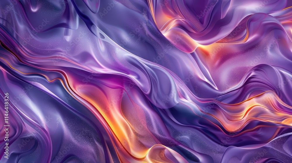 Abstract flowing liquid with gradient hues Abstract flowing liquid with gradient hues