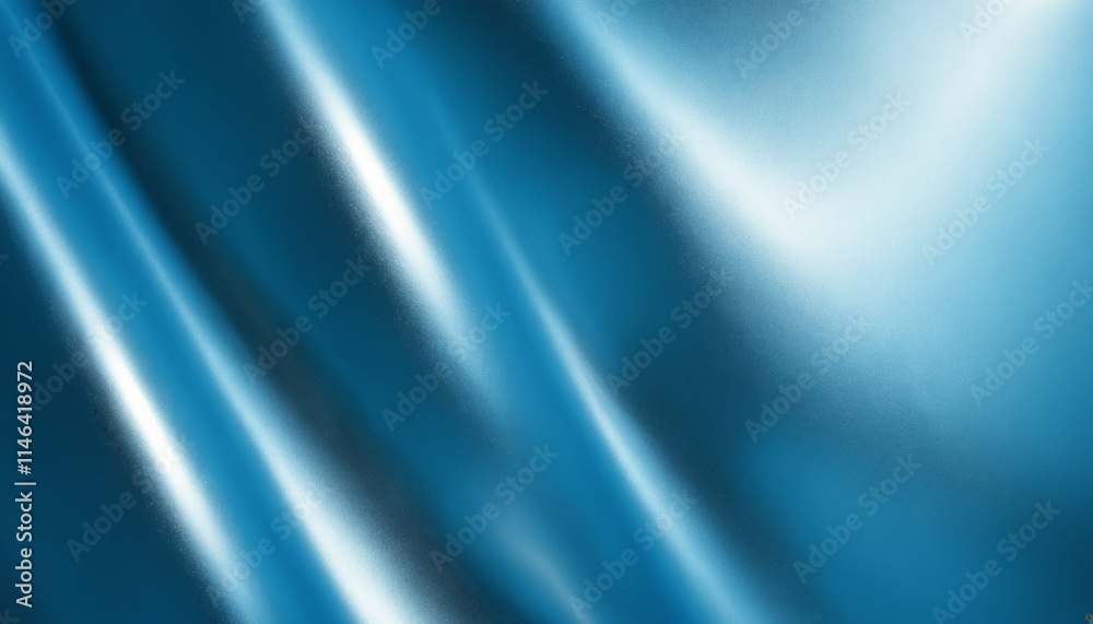 Blue-tinted metallic mirror texture with soft highlights Blue-tinted metallic mirror texture with soft highlights