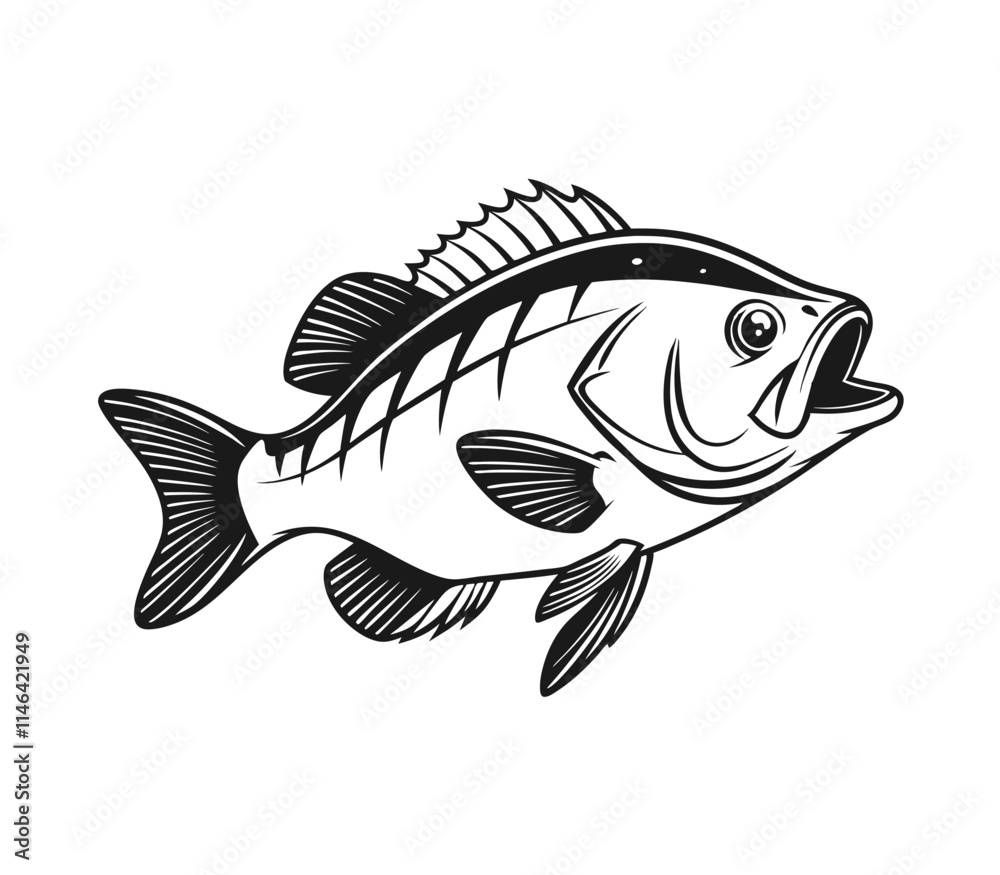 Bluegill Fish Vector Art and Illustration Bluegill Fish Vector Art and Illustration