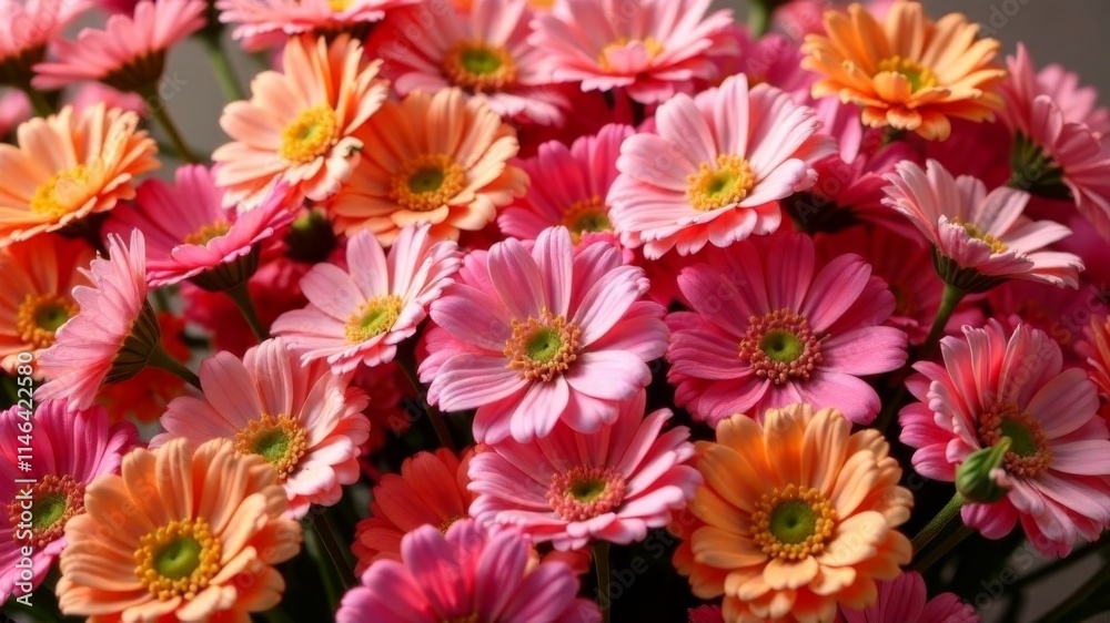 many chrysanthemums close-up in pink shades many chrysanthemums close-up in pink shades