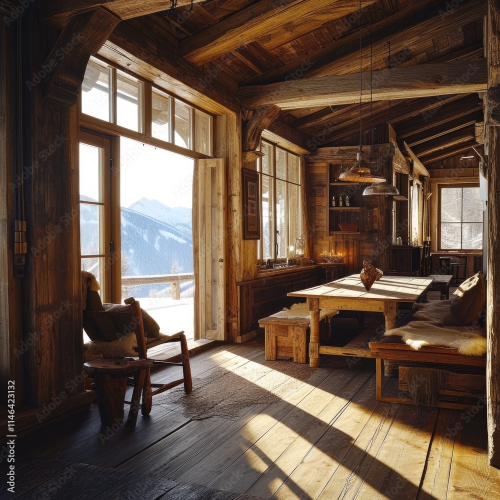 Alpine Chalet Interior: Cozy and Luxurious Wooden Home Design Alpine Chalet Interior: Cozy and Luxurious Wooden Home Design