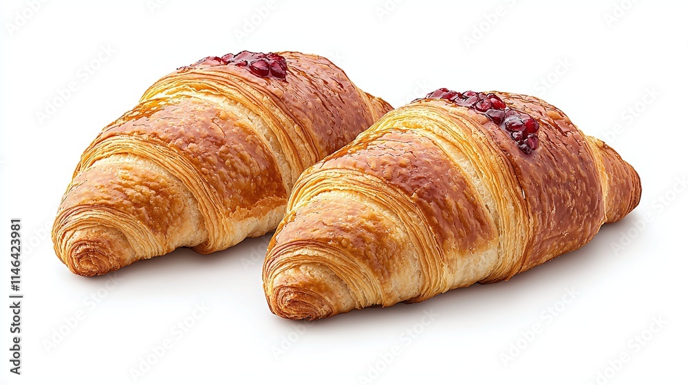 Delicious Flaky Croissants with Sweet Berry Filling Delicious Flaky Croissants with Sweet Berry Filling