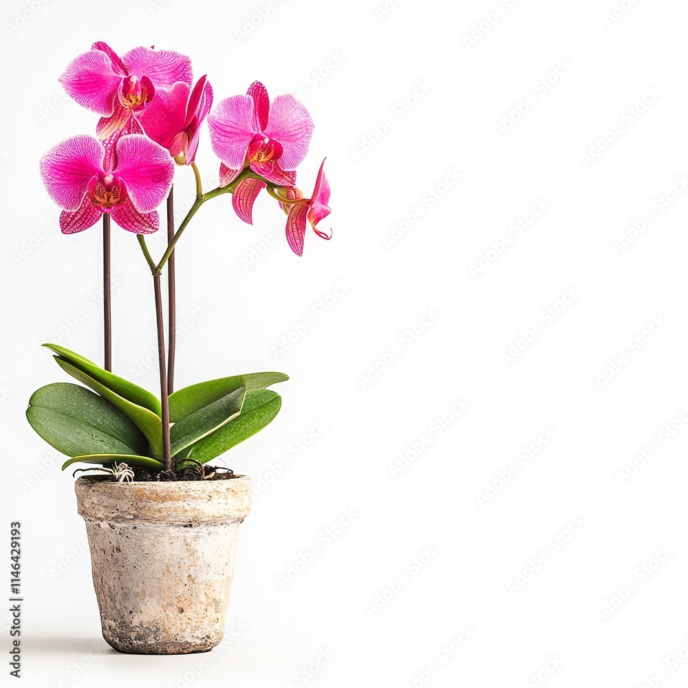 Orchid Flower in a Vase: Botanical Beauty, Interior Decor, and Floral Design Concepts Orchid Flower in a Vase: Botanical Beauty, Interior Decor, and Floral Design Concepts