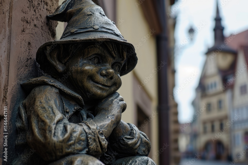 Erfurt's Iconic Mascot: The Little Sandman Sculpture - A Historical Attraction in Thuringia, Germany Erfurt's Iconic Mascot: The Little Sandman Sculpture - A Historical Attraction in Thuringia, Germany