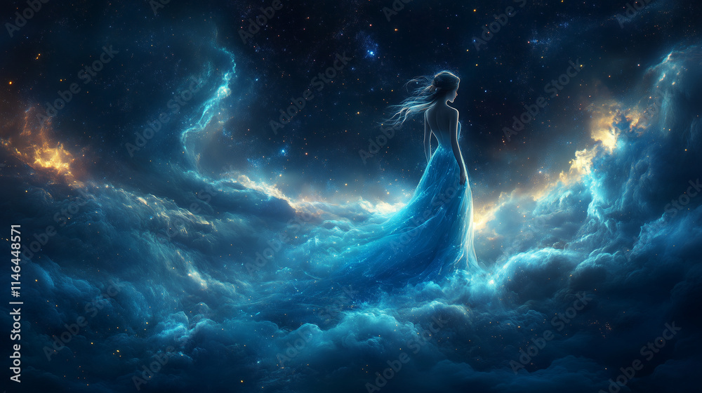 Fototapeta premium Cinderella inspiration Fairy Tale Illustration for Classic Story Concepts