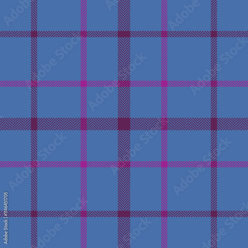Plaid check pattern. Seamless fabric texture. Tartan textile print.