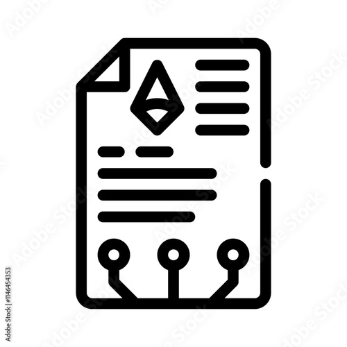 smart contract line icon