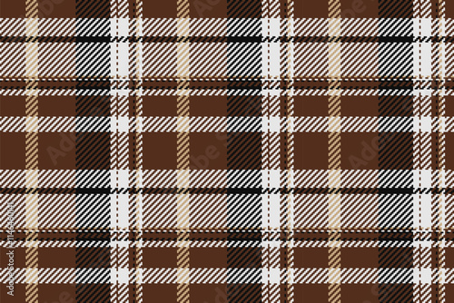 Trendy pattern vector seamless, patterned check textile texture. Formal background plaid tartan fabric in orange and sterling silver colors.