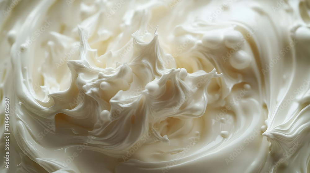 Creamy Whipped Texture Close-Up Creamy Whipped Texture Close-Up