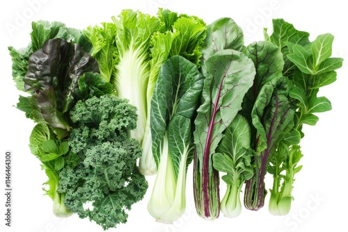 Leafy Vegetable Assortment - Variety of Dark Green Vegetables, Including Bok Choy and Kale