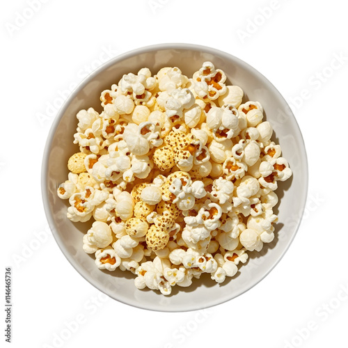 Healthy Homemade Everying Bagel Seasoning Popcorn on transparent background