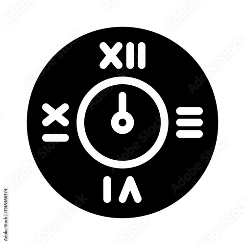 clock glyph icon