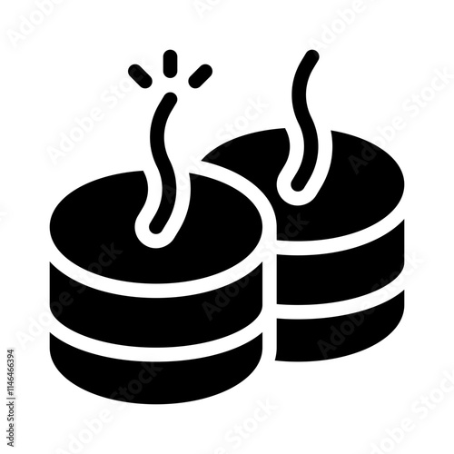 firecracker glyph icon