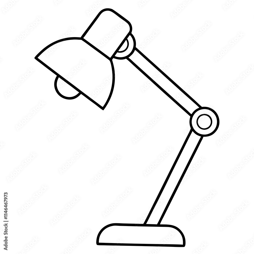 Desk Lamp Vector Icon Design Desk Lamp Vector Icon Design