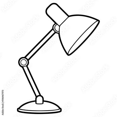 Desk Lamp Vector Icon Design