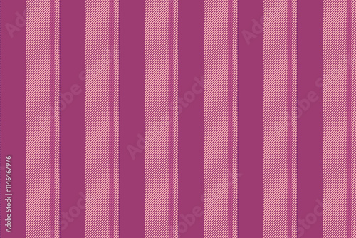 Quality lines vector fabric, graphical textile background vertical. Attire stripe texture pattern seamless in pink and light colors.