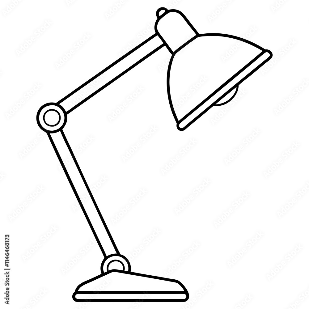 Desk Lamp Vector Icon Design Desk Lamp Vector Icon Design