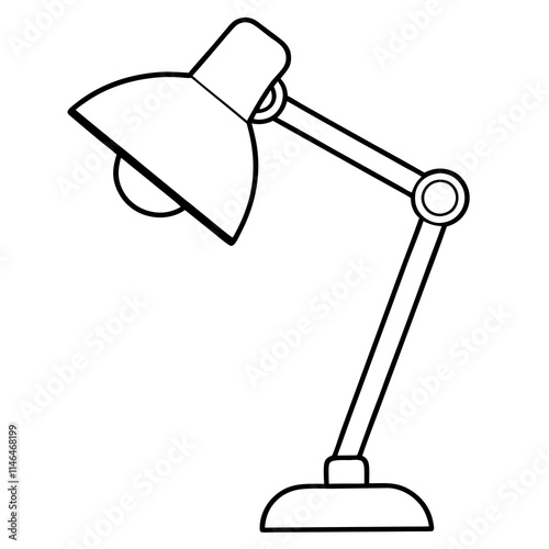 Desk Lamp Vector Icon Design