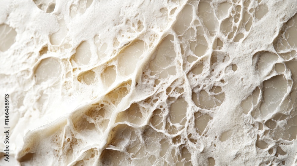 Close-up of a textured, porous material resembling natural stone or organic structure. Close-up of a textured, porous material resembling natural stone or organic structure.