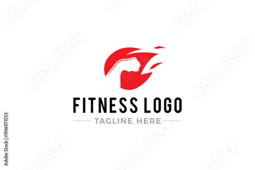 Fitness and gym logo vector. Personal fitness trainer logo.