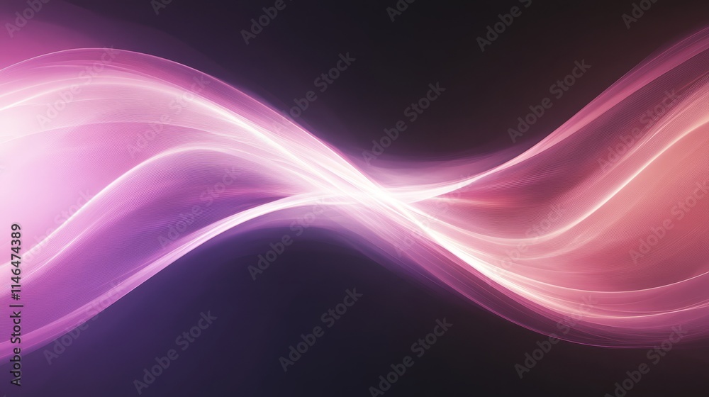 Obraz premium Abstract Pink and Purple Wave Abstract Background Design
