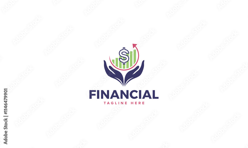 Fototapeta premium Professional Creative Finance Accounting Investment Logo Designs, Innovative Business Growth Services
