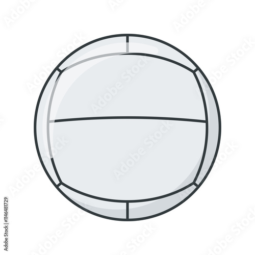 Simple kin ball vector illustration, kin ball vector in flat-line art style perfect for sport project needed