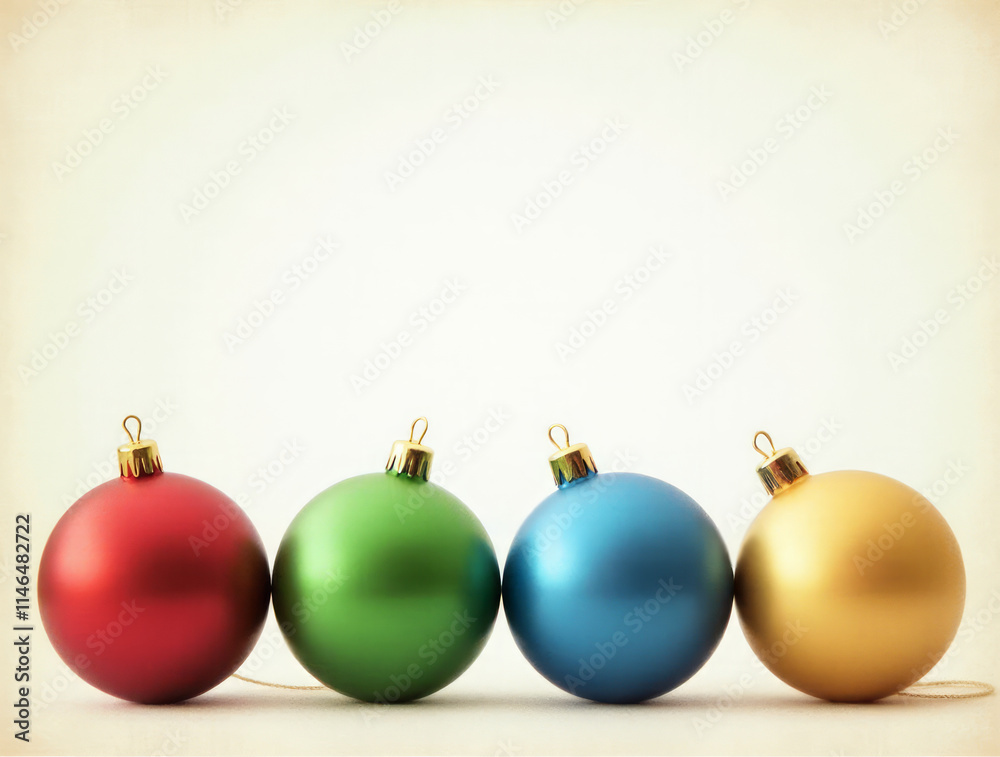 Christmas Card - Simple Bauble Collection Christmas Card - Simple Bauble Collection