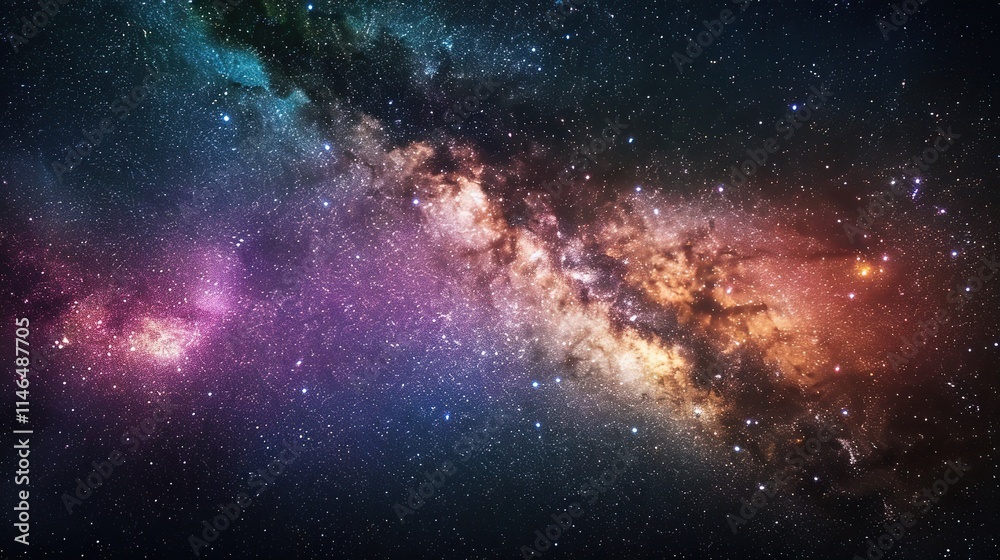Fototapeta premium Beautiful abstract galaxy wallpaper