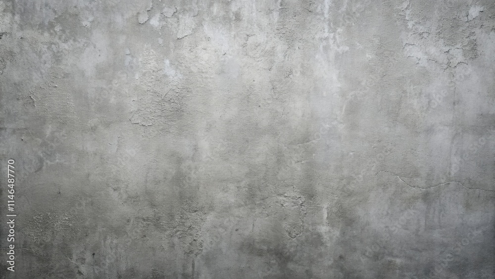 Fototapeta premium White Concrete Wall and Grey Cement Texture Background for Design or Text