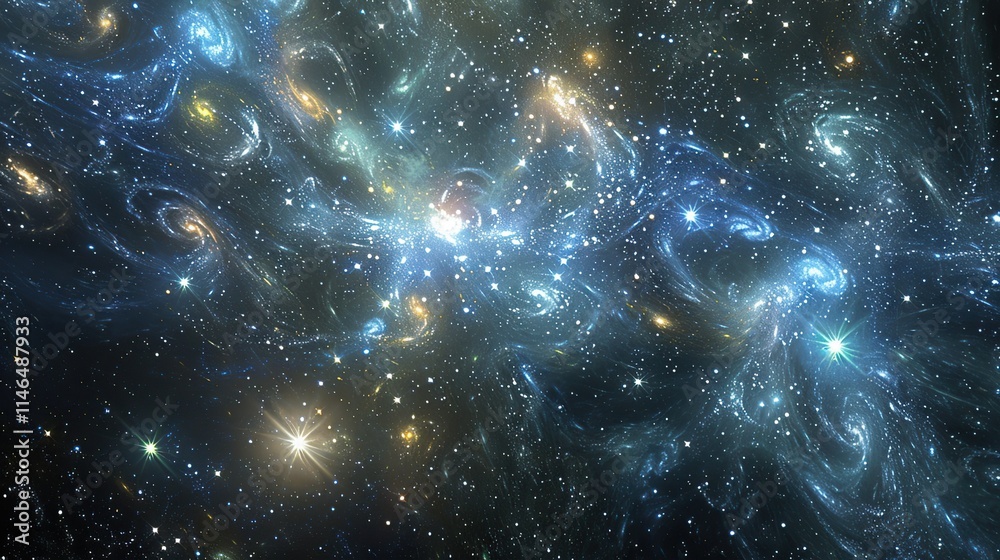 Obraz premium Beautiful abstract galaxy wallpaper