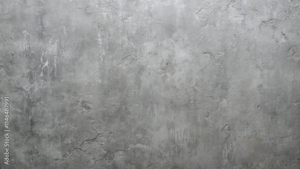 Fototapeta premium White Concrete Wall and Grey Cement Texture Background for Design or Text