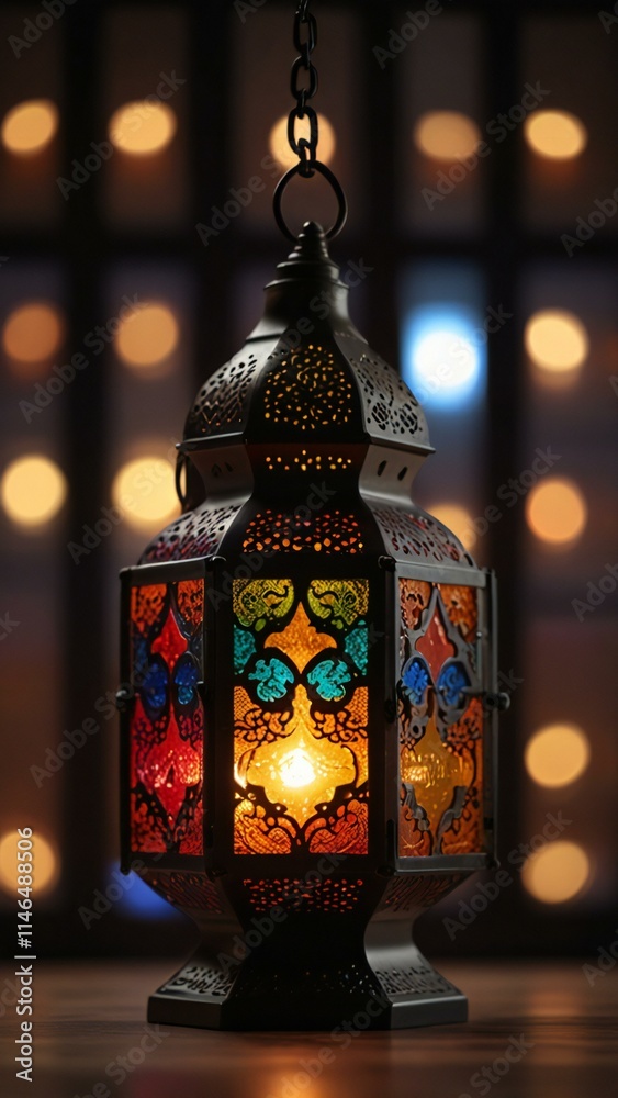 Fototapeta premium christmas lantern in the garden
