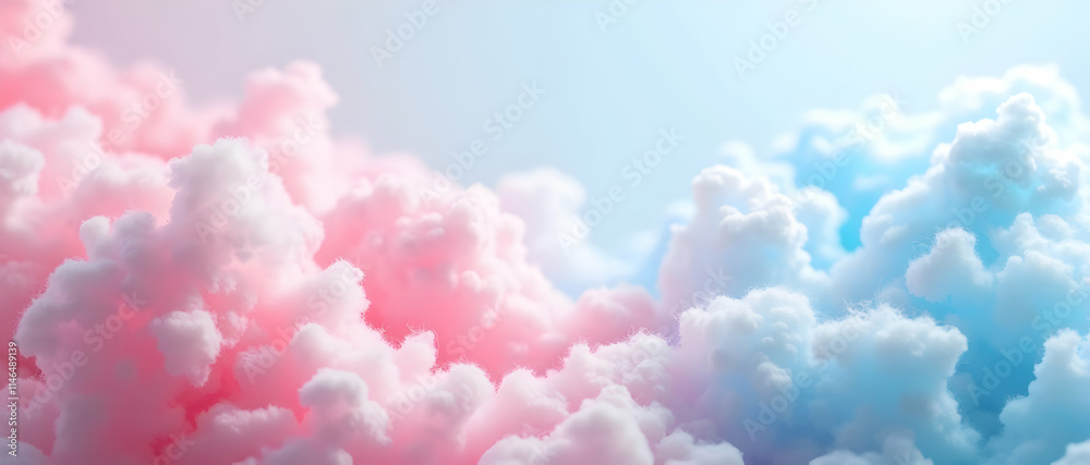 Dreamy pastel clouds drift, a serene canvas of pink and blue hues. Soft, fluffy forms create a tranquil, ethereal atmosphere. Dreamy pastel clouds drift, a serene canvas of pink and blue hues. Soft, fluffy forms create a tranquil, ethereal atmosphere.