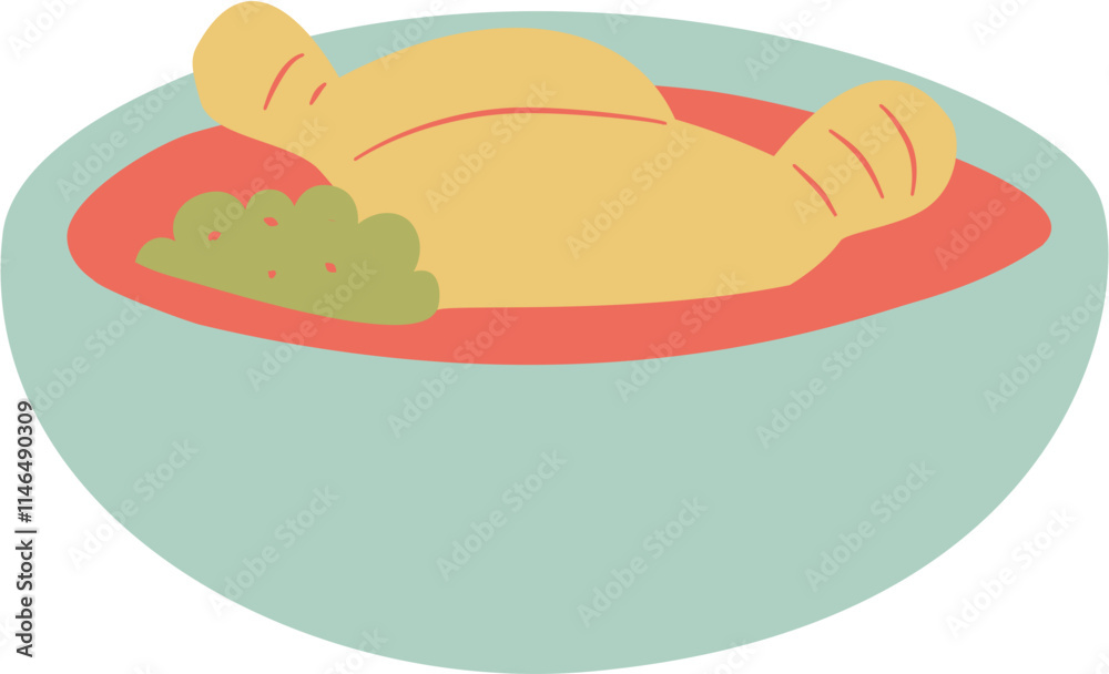 celebrating islamic eventful days, chicken yellow soup, opor ayam