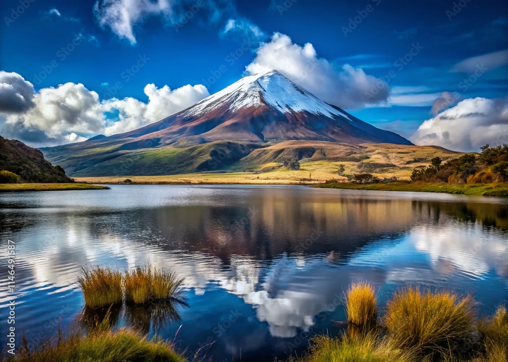 Cotopaxi Volcano Ecuador, Snowcapped Peak, Laguna Santo Domingo, Andes Mountains, Breathtaking Landscape Photography Cotopaxi Volcano Ecuador, Snowcapped Peak, Laguna Santo Domingo, Andes Mountains, Breathtaking Landscape Photography