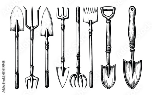 Collection of Gardening Tools