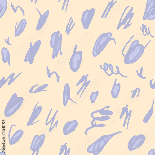Pattern. Vector, isolated. Hand draw doodle, nice pastel colors, interesting texture.