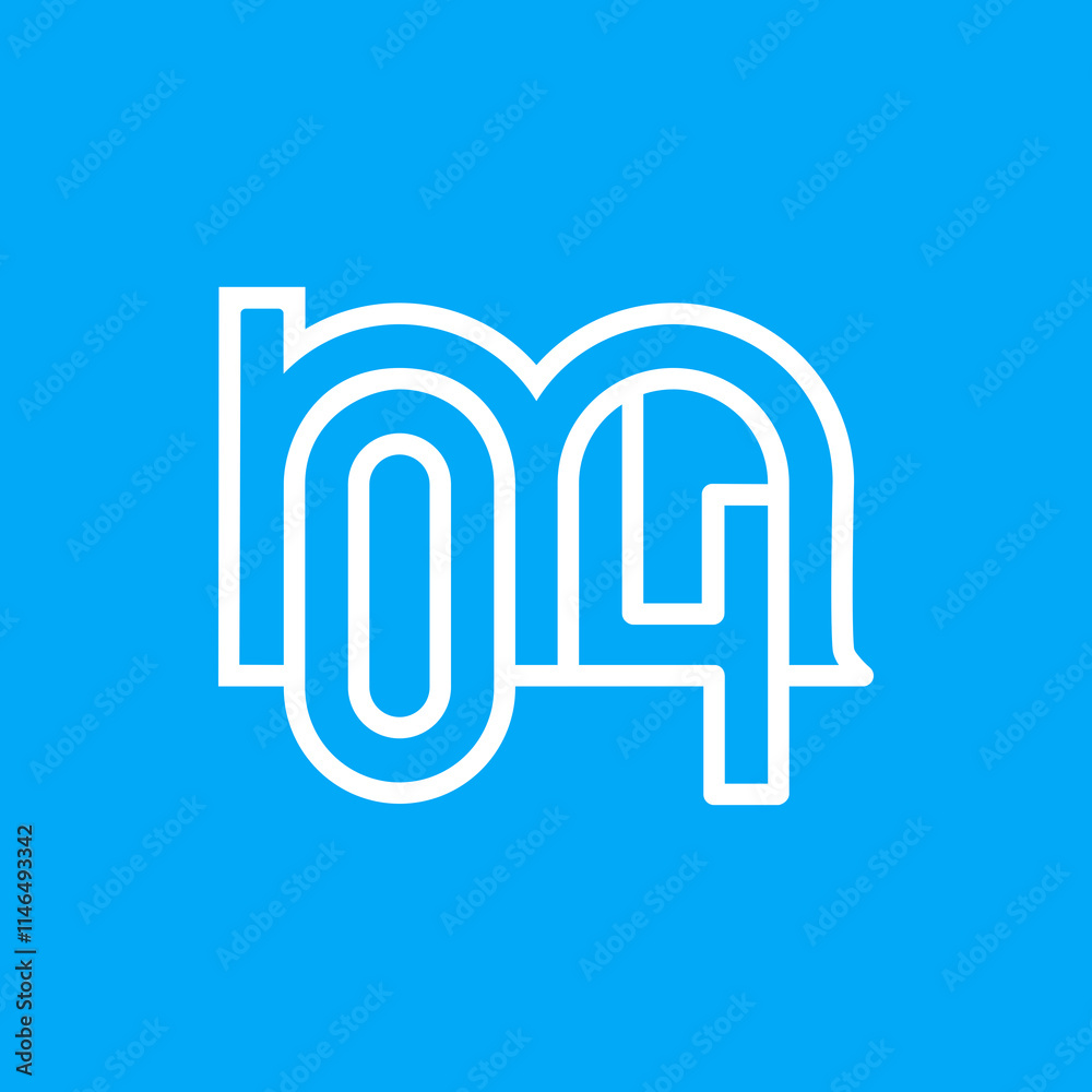 the logo consists of the letter m and number 04 combined. Outline and elegant. the logo consists of the letter m and number 04 combined. Outline and elegant.