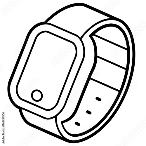 Fitness Tracker Icon Vector