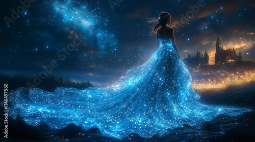 Cinderella inspiration Fairy Tale Illustration for Classic Story Concepts

