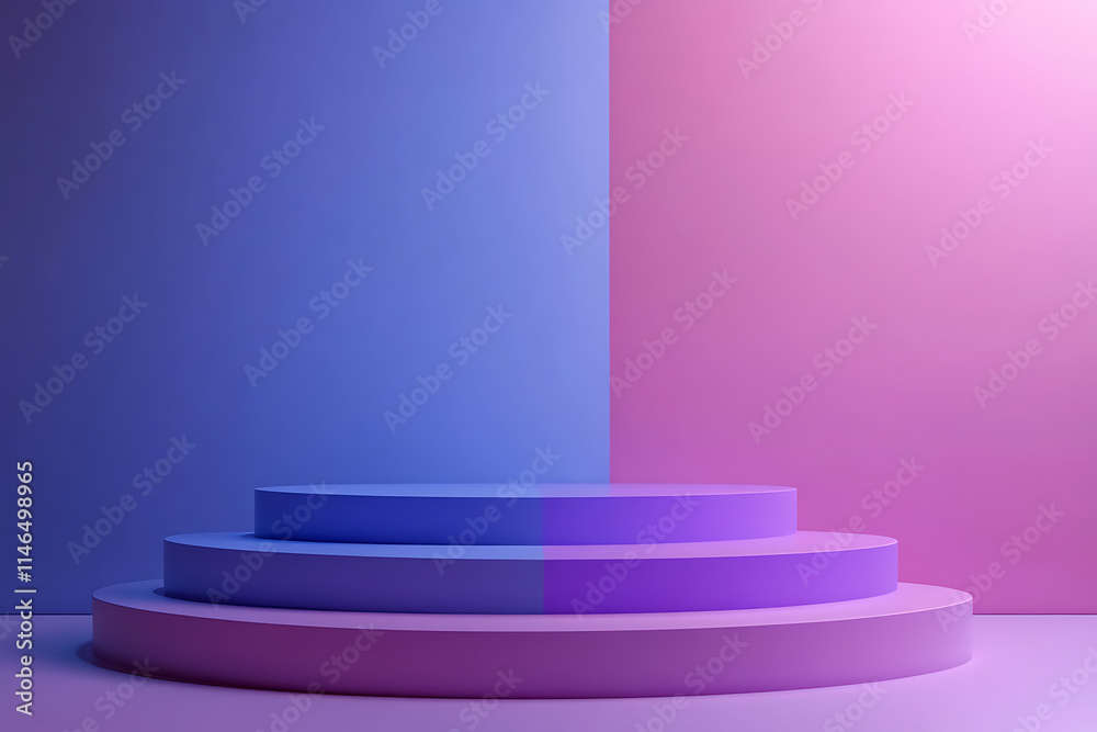 Fototapeta premium Vibrant Color Display Platform Design